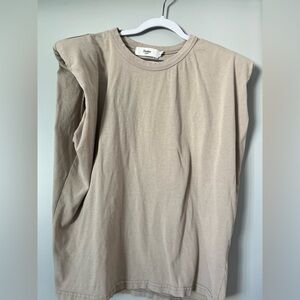 Frankie Shop Tee with Shoulder Pads